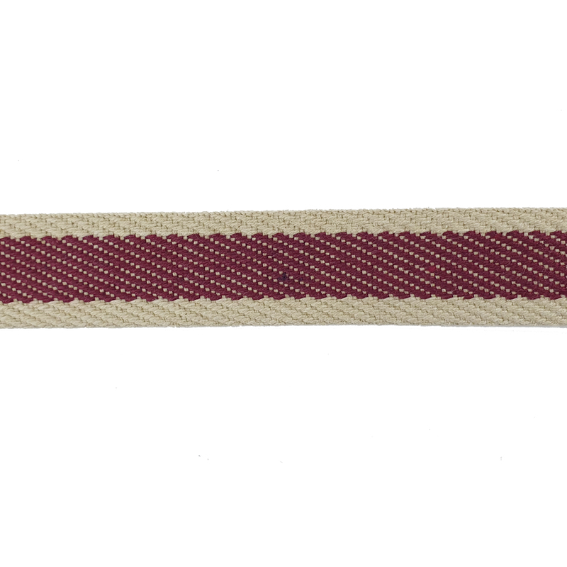 MC2134-004 CINTA ESPIGA RAYAS 3 CM GRANATE - Imagen 4