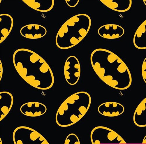 ESTAMPADO LOGO BATMAN FONDO NEGRO - Imagen 2