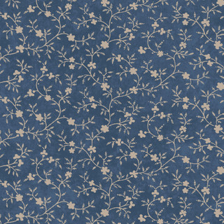 MAS10933-B PATCHWORK BLUE RAMITAS FONDO AZUL - Imagen 2