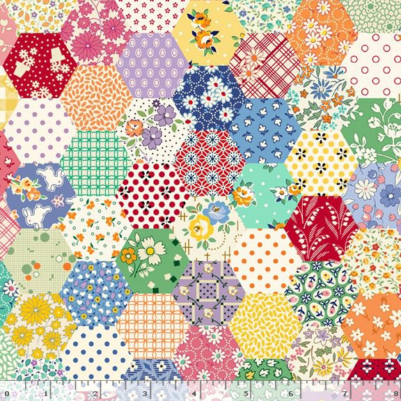 R351524D AUNT GRACE GOES SCRAPPY HEXAGONOS - Imagen 4