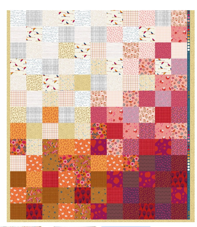 PANEL POPPY PINK QUILT - Imagen 7