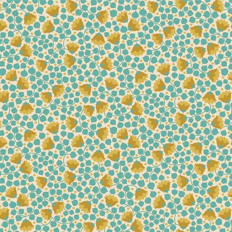 110126 TILDA WALLFLOWER CAMPANILLAS TURQUESA - Imagen 2