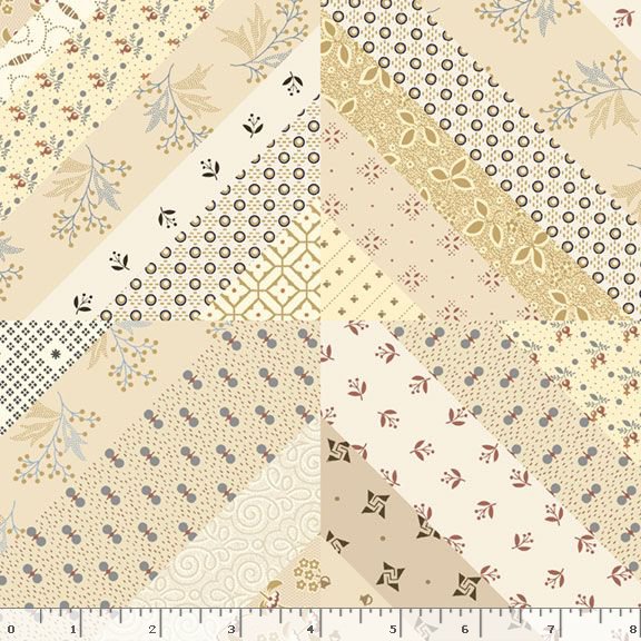 R380886D  CREAM SCRAP HAPPY PANEL BLOQUES CREMA - Imagen 4