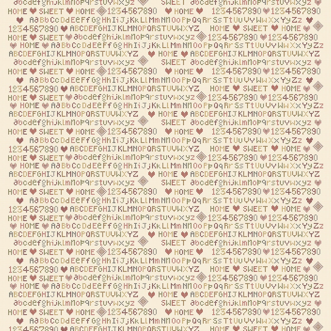 3169-33 HOME SWEET HOME ABECEDARIOS FONDO BLANCO - Imagen 2