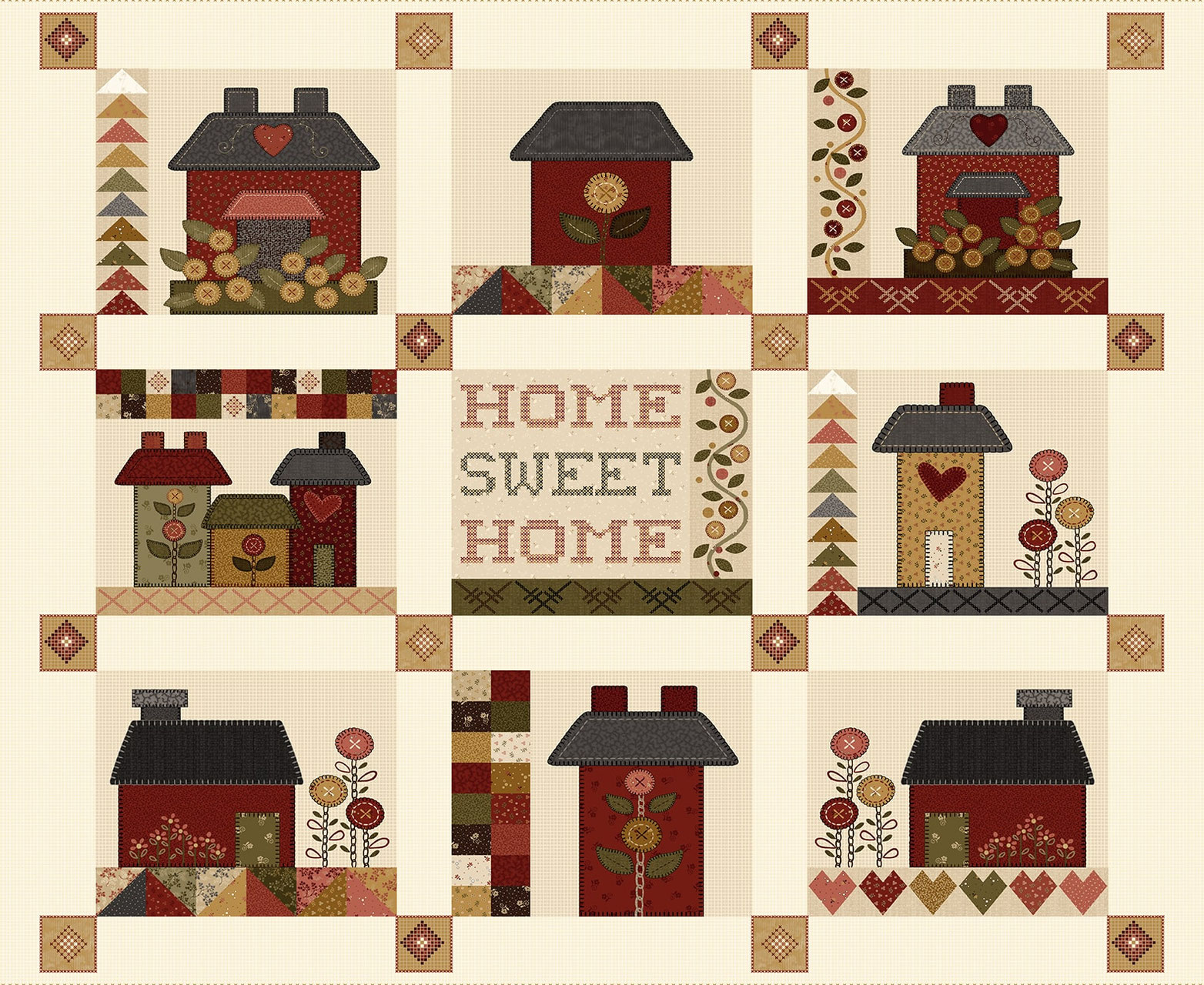 3174P-33 HOME SWEET HOME PANEL 9 BLOQUES - Imagen 2