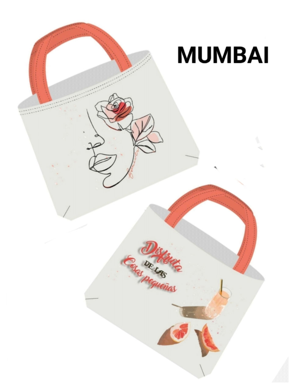 66164 PANEL BOLSA REVERSIBLE MUMBAI DISFRUTA - Imagen 2