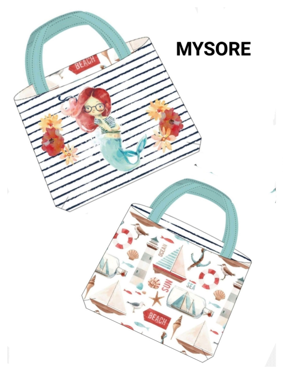 66173 PANEL BOLSA REVERSIBLE MYSORE SIRENITA - Imagen 2