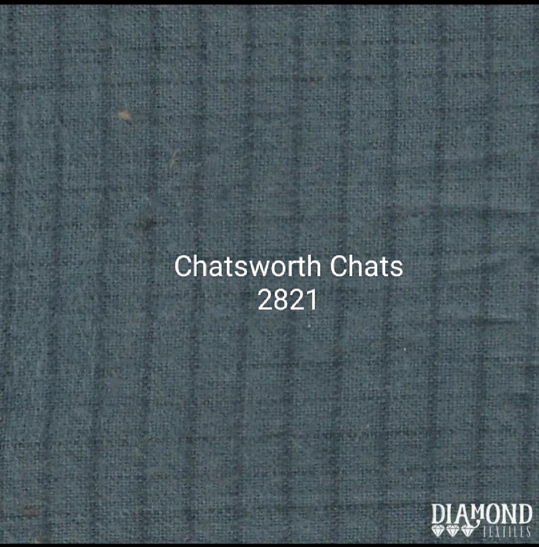 CHATS-2821 DIAMOND CHATSWORTH ALGODÓN PEINADO CUADROS AZUL - Imagen 2