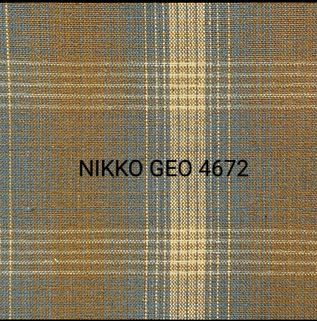 NIKKO GEO 4672 DIAMOND CUADROS AZUL Y MARRON - Imagen 2