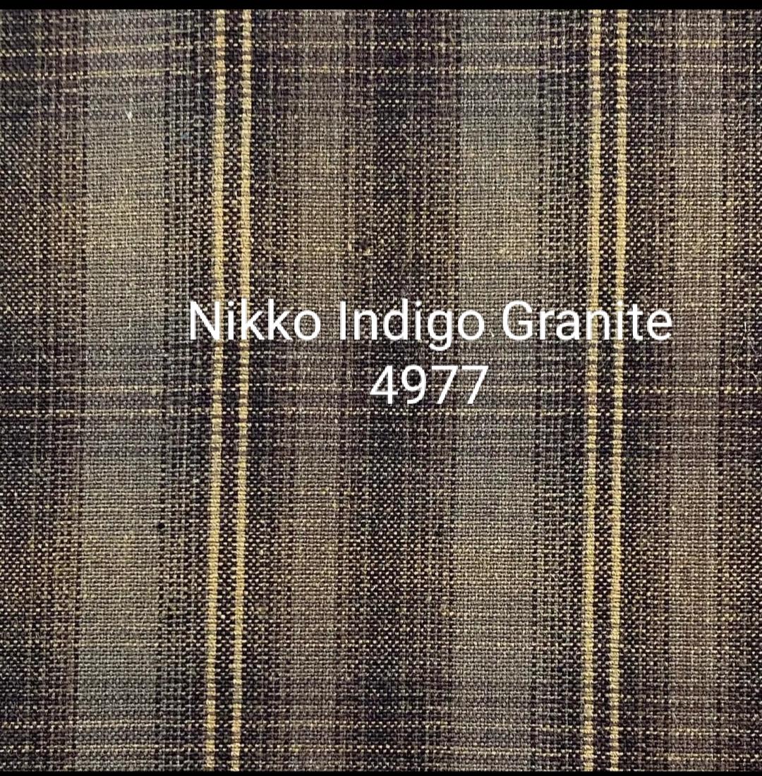 NIKKO INDIGO GRANITE 4977 DIAMOND CUADROS MARRON - Imagen 2