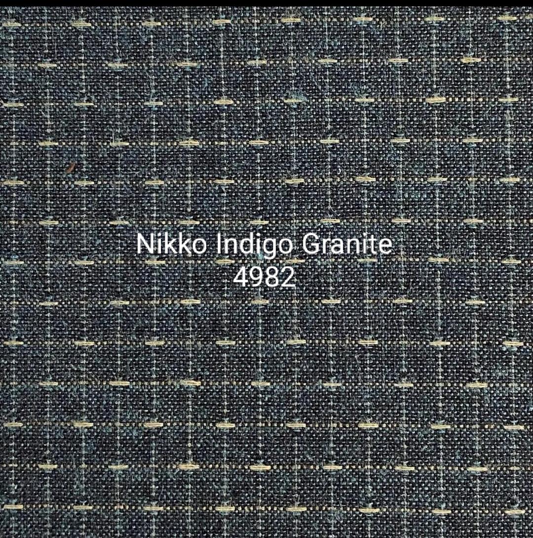 NIKKO INDIGO GRANITE 4982 DIAMOND LINEAS CRUZADAS AZUL OSCURO - Imagen 2