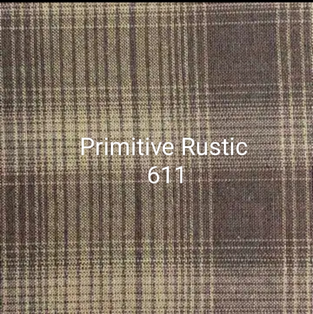 PRF-611 DIAMOND PRIMITIVE RUSTIC CUADROS MARRON - Imagen 2