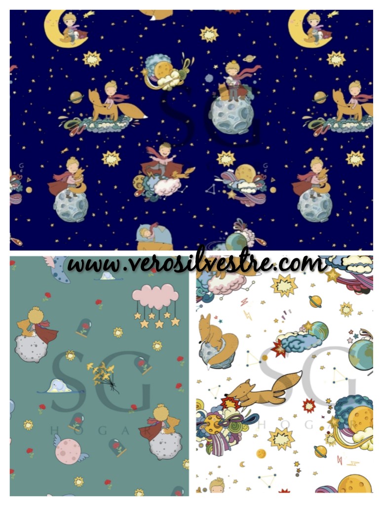 THE LITTLE PRINCE LOTE 3 FAT QUARTERS - Imagen 4