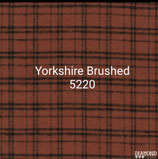 YORKSHIRE BRUSHED 5220 DIAMOND CUADROS ALGODON PEINADO NARANJA