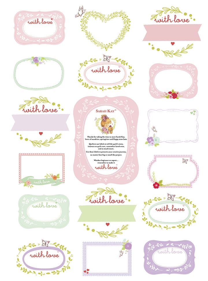 DV5047 SARA KAY: WITH LOVE PANEL DE ETIQUETAS - Imagen 2