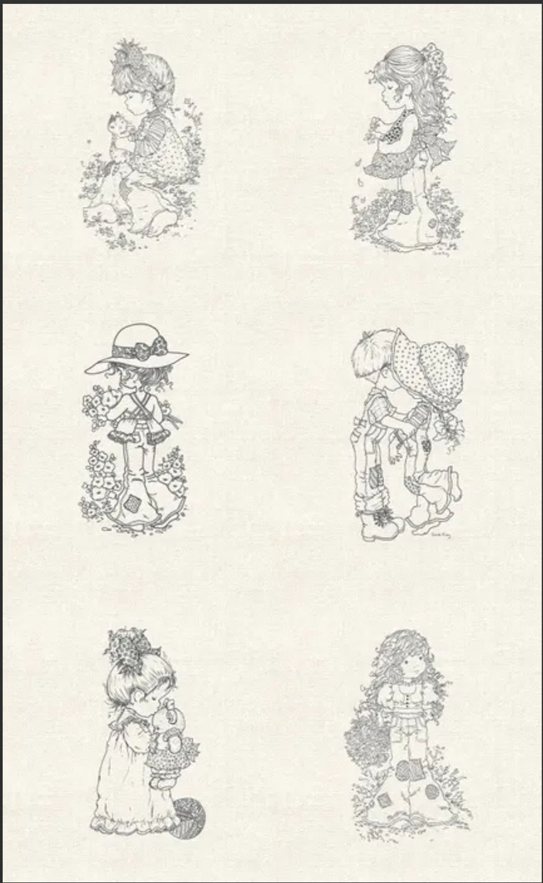 DV5055 SARA KAY: WITH LOVE PANEL DE BORDADO DE LINO - Imagen 2