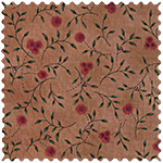 PC 10397S-F PATCHWORK CLOTH FLORES FONDO MARRON ROSADO - Imagen 2