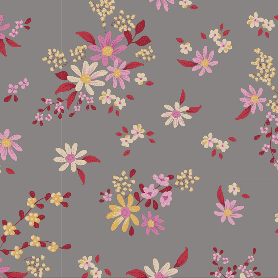 110052 TILDA CHIC ESCAPE DAISYFIELD GRIS - Imagen 2