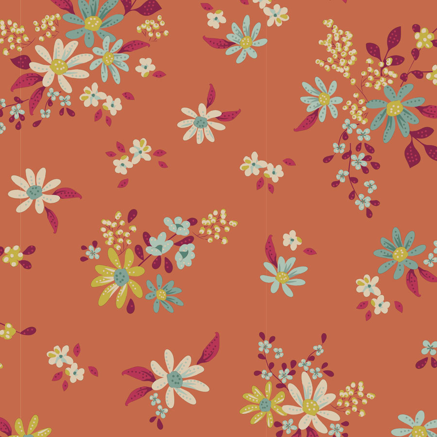 110056 TILDA CHIC ESCAPE DAISYFIELD CORAL - Imagen 2