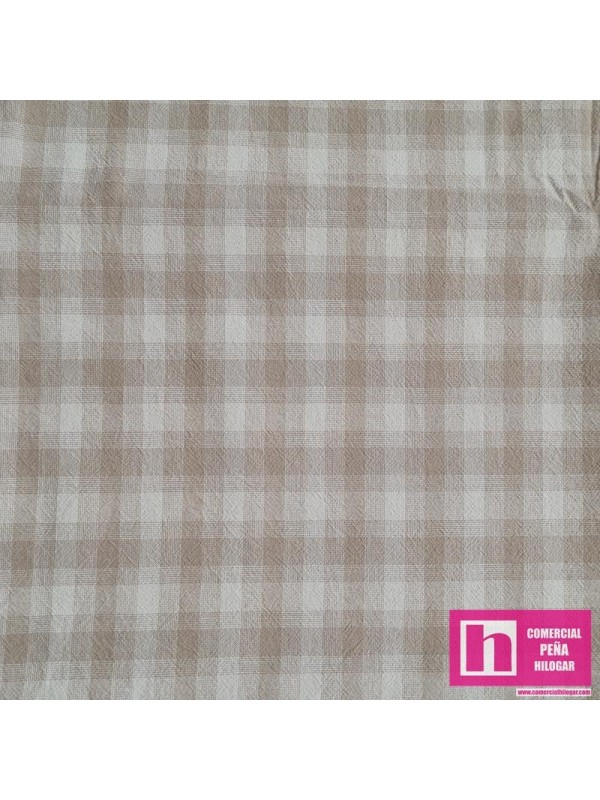 63807 KATSU TRAMADA CUADROS BEIG - Imagen 2