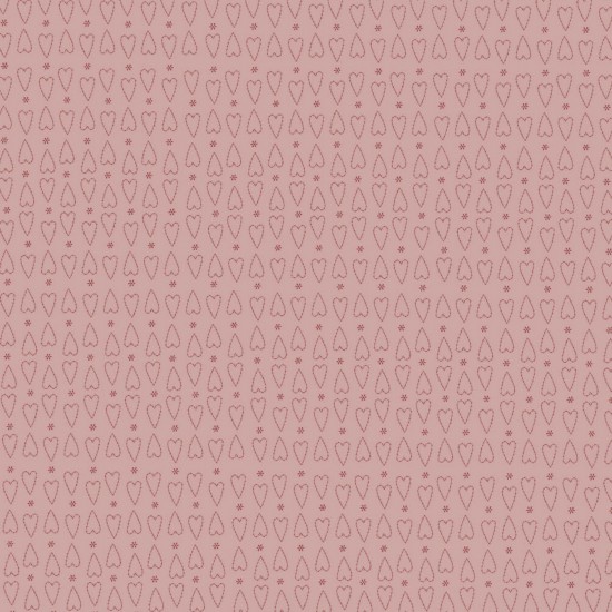 80710-15 CORNER OF WOODS TONAL CORAZONES ROSA PALO - Imagen 2