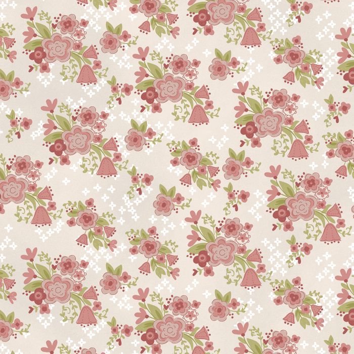DV3951 BLUME & GROW RAMOS ROSA FONDO BLANCO - Imagen 2