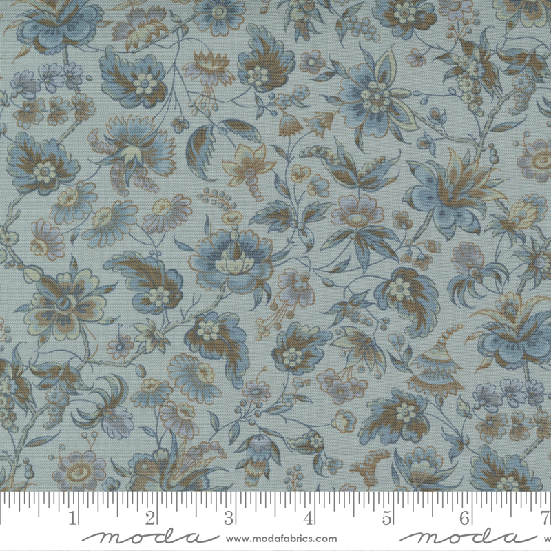 42361-15 REGENCY SOMERSET BLUES FLORES FONDO AZUL - Imagen 2