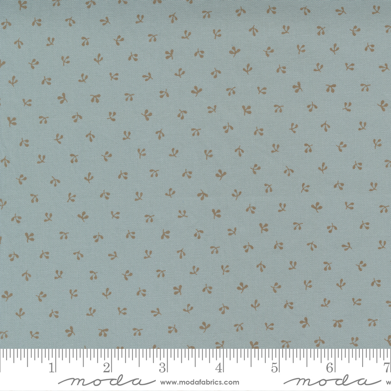 42368-15 REGENCY SOMERSET BLUES HOJITAS FONDO BEIGE - Imagen 2