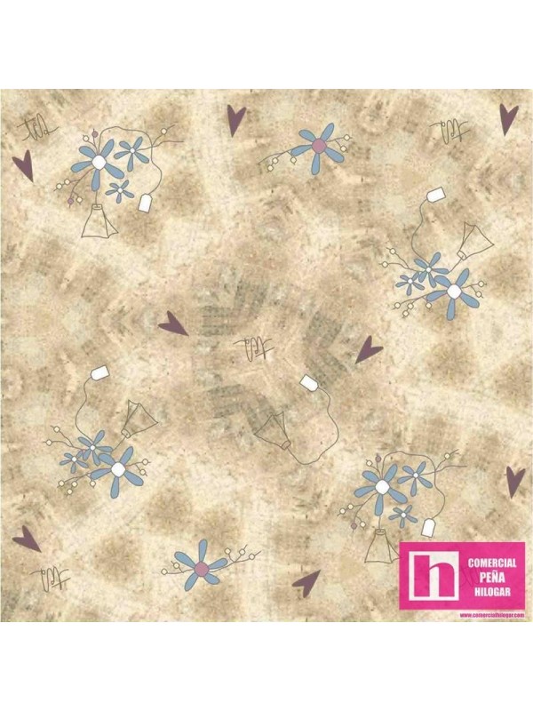 63350 WHIMSY TEA bolsitas de te fondo beige - Imagen 2
