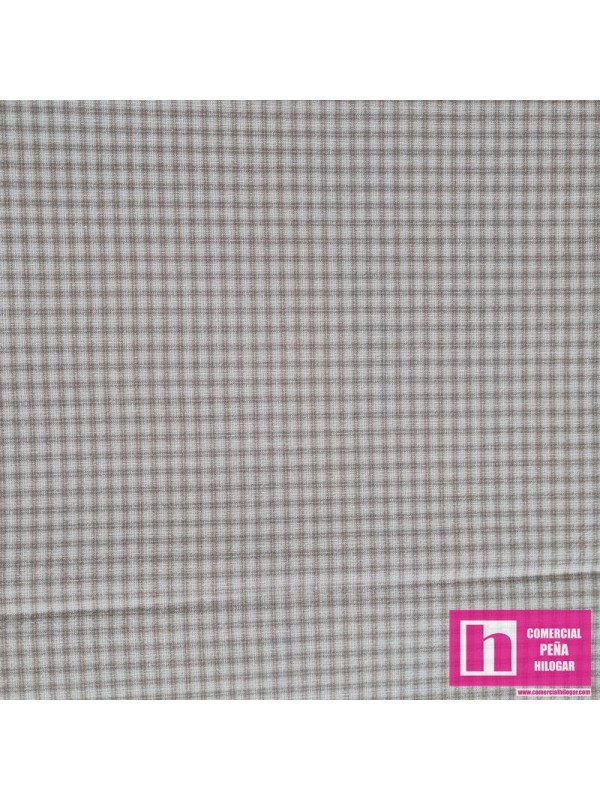 63804 HAKU TRAMADA CUADRITOS GRIS TOPO - Imagen 2