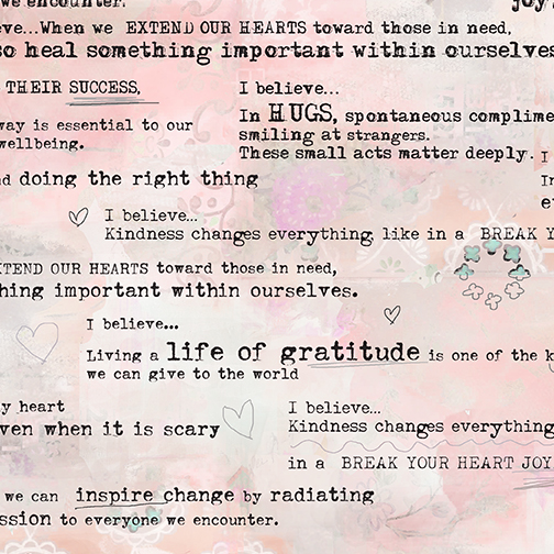 10350-02 SOUL SHINE & DAYDREAMS LETRAS FONDO ROSA - Imagen 2