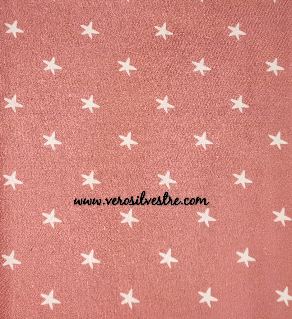 ESTRELLAS COUNTRY FONDO ROJO ENVEJIDO - Imagen 2