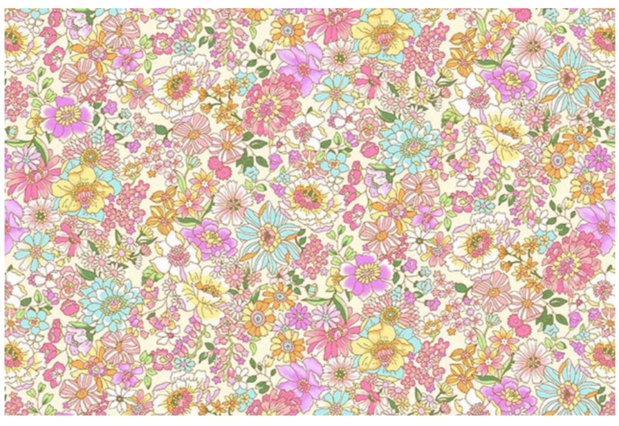 AP4187 11A PRINTED BLOAD FLORES FONDO CREMA - Imagen 2