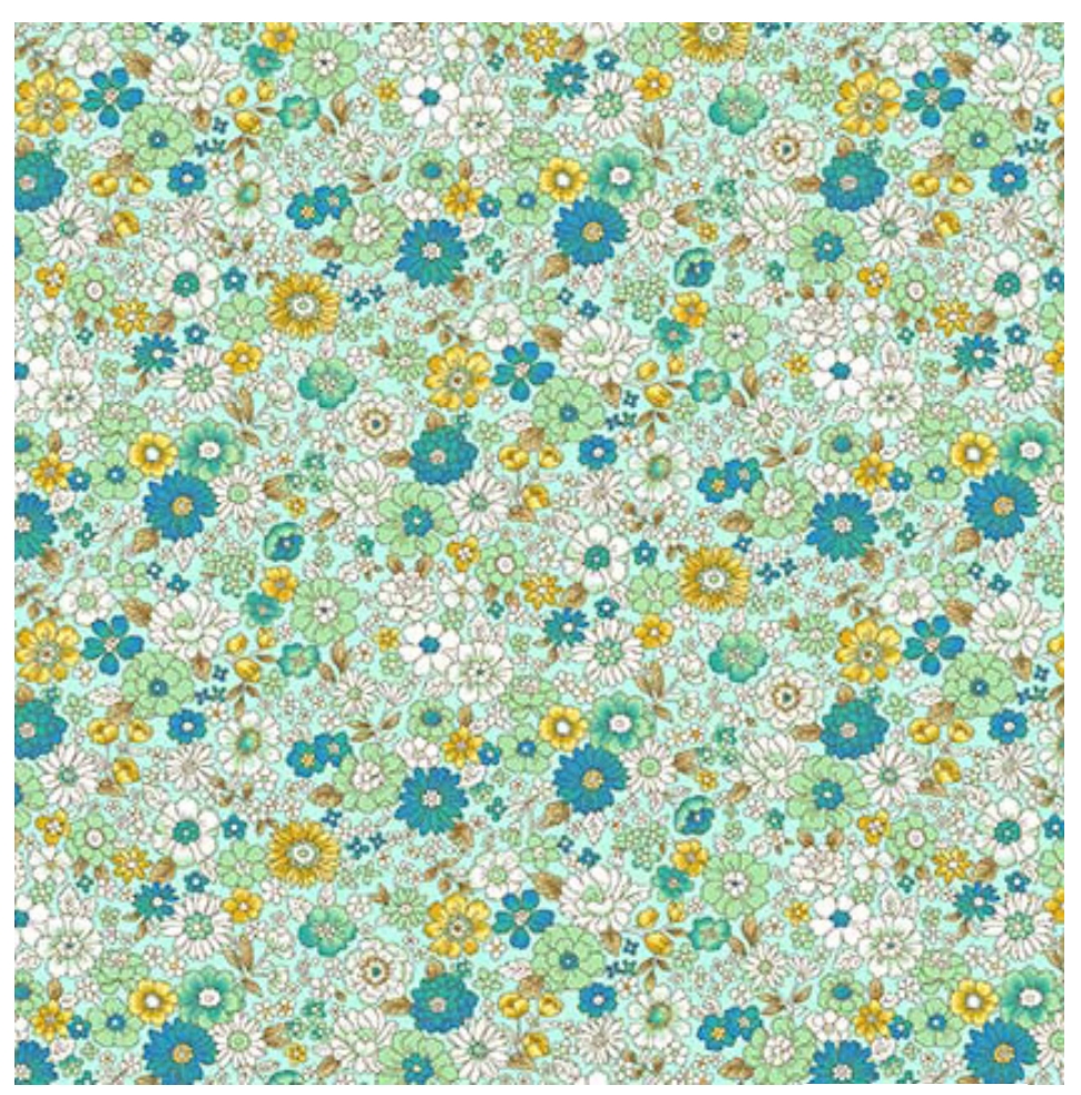 AP4187 2C PRINTED BLOAD FLORES AZUL - Imagen 2