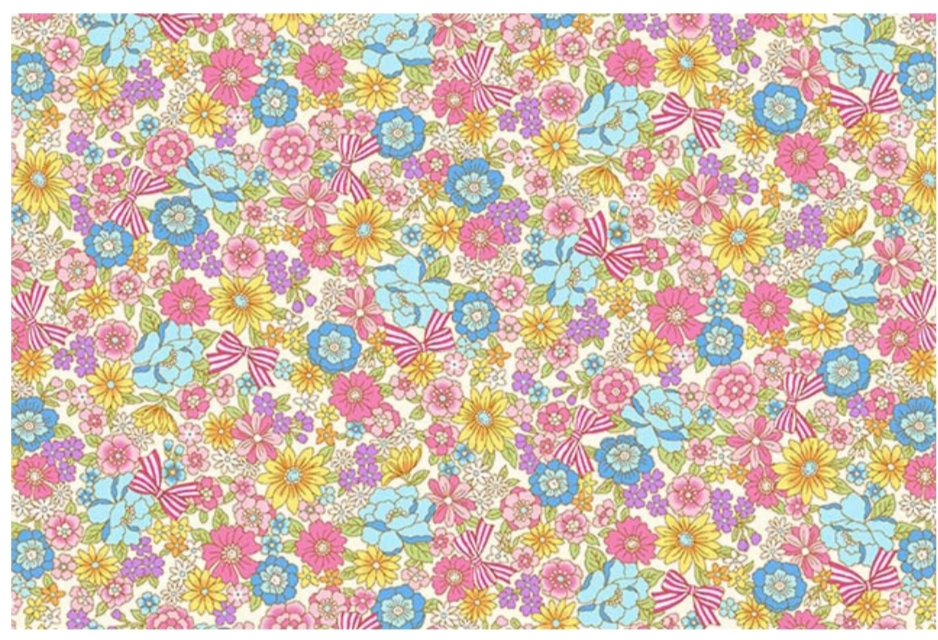 AP4187 8A PRINTED BLOAD FLORES CON LAZOS DE RAYAS - Imagen 2