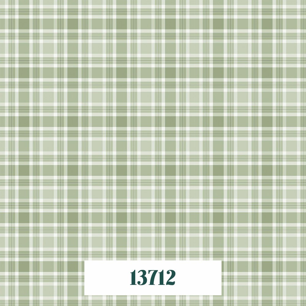 13712 RED BLOSSOM CUADROS VERDES - Imagen 2