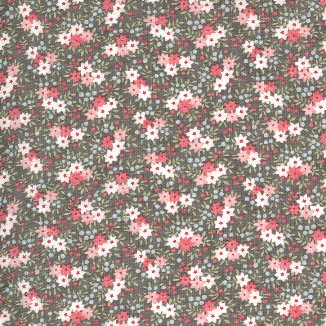 44253-15 SANCTUARY FLORES PEQUEÑAS FONDO GRIS OSCURO - Imagen 2