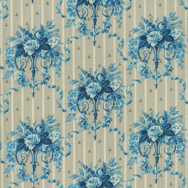 1756-001 MAISON BLEUE LISTAS Y FLORES - Imagen 2