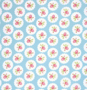 PWTW094A LULU ROSES FLORES FONDO AZUL - Imagen 2