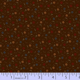 8283-0113 MARCUS PRIMITIVE THREADS MARRON FLORES DE COLORES