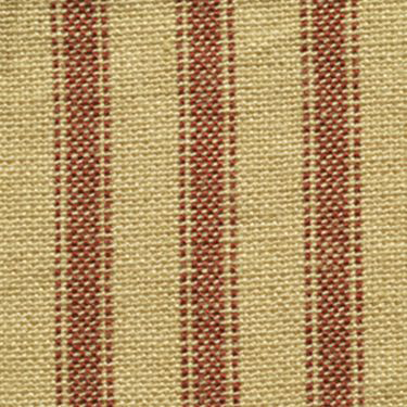 H36 HOMESPUN RAYAS ROJAS SOBRE BEIGE - Imagen 2