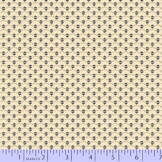 8330-0192 MARCUS MRS. MILLERS APPRENTICE ONDAS AZULES FONDO CREMA - Imagen 2