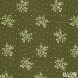 10588 A COMMON TRHEAD FLORES Y TOPOS FONDO VERDE