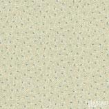 10595 A COMMON TRHEAD HOJITAS AZULES FONDO CREMA