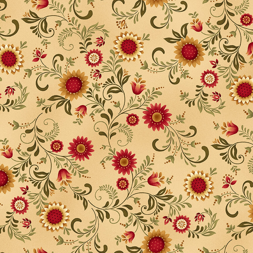 2351-44 COUNT YOUR BLESINGS GIRASOLES FONDO CREMA - Imagen 2
