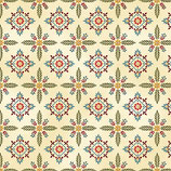 2354-33 COUNT YOUR BLESINGS FLORES ORDENADAS FONDO CREMA