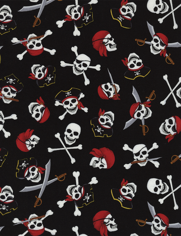 C4826 PIRATAS CALAVERAS NEGRO - Imagen 2