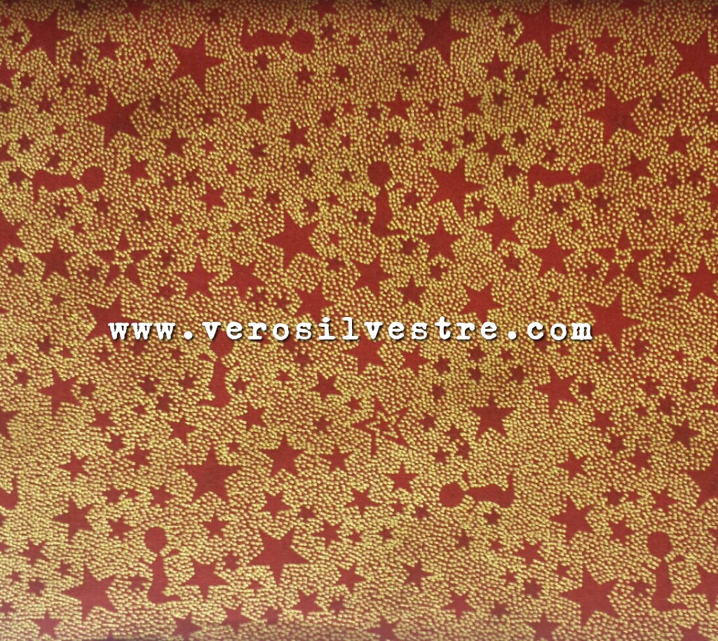 4592-409 GLIMMERING ESTRELLAS ROJO/DORADO - Imagen 2