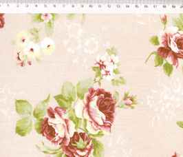 MV017C01 SHABBY ROMANTIC ROSAS GRANDES FONDO ROSA