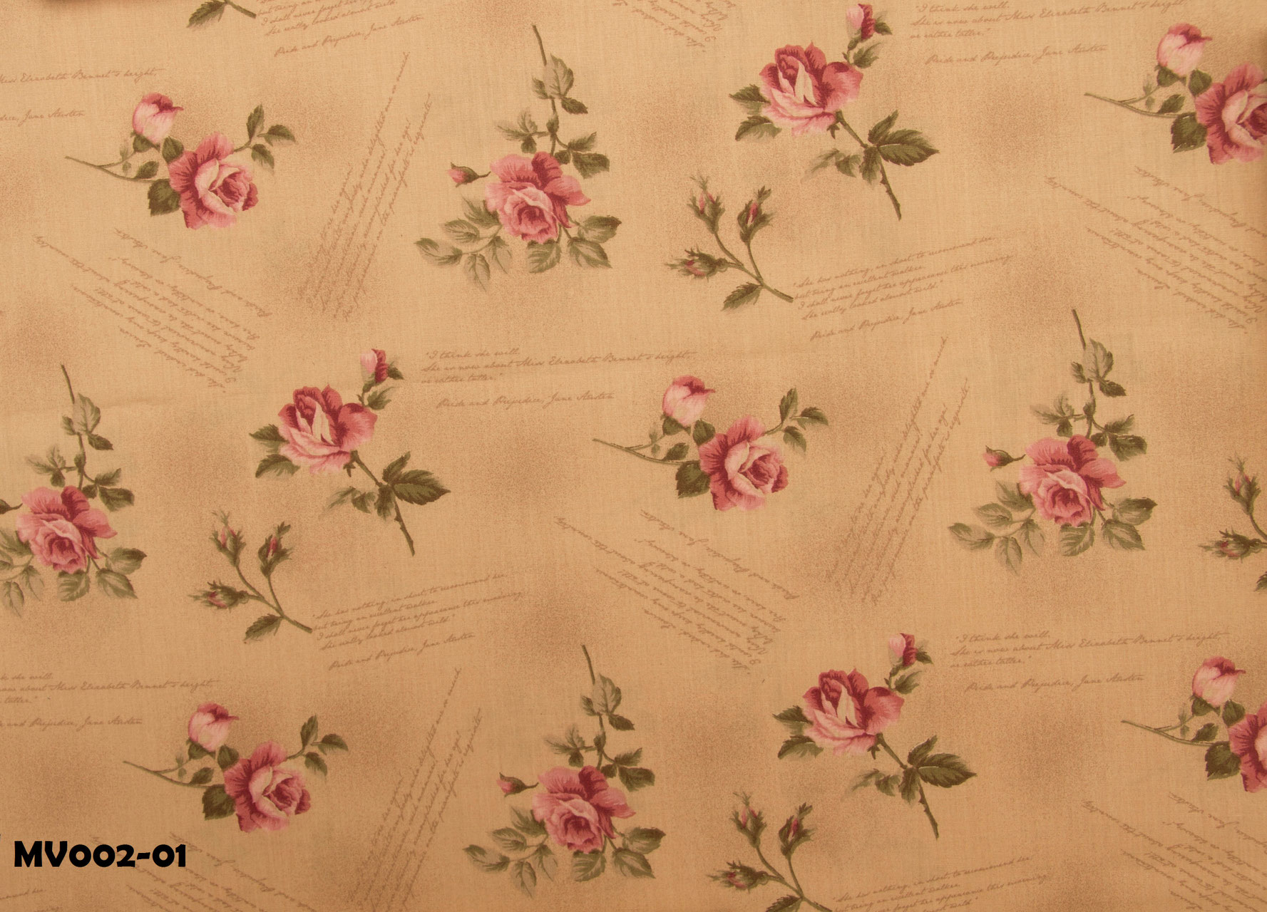 MV002-01 LA VIE EN ROSE ROSAS CON LETRAS CREMA - Imagen 2
